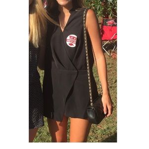 Black Skirt Romper, Size M